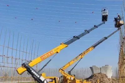 Atualização clássica do veículo de trabalho aéreo de 28 metros de placa azul de Xuzhou Handler!